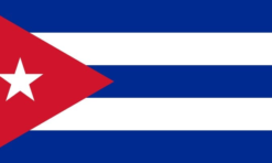 The flag of Cuba