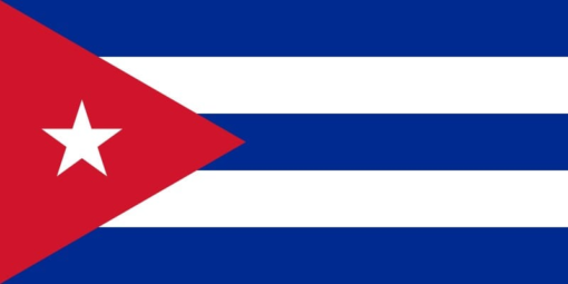 The flag of Cuba