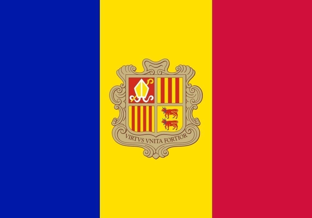 vorst Ontdooien, ontdooien, vorst ontdooien Puur Koop hier uw Andorra vlag bij Wereldvlaggen.nl