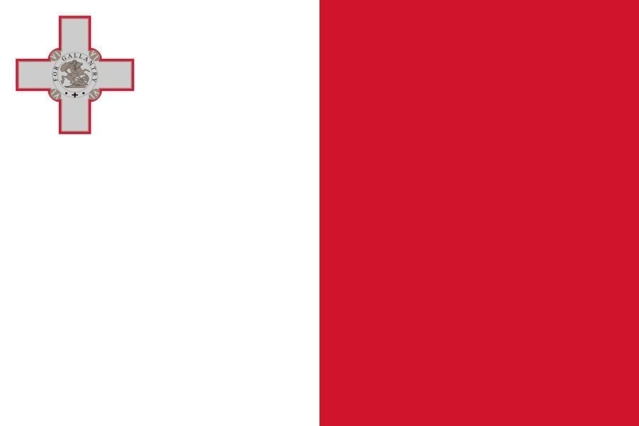 Numeriek Rubber Oost Koop hier uw Malta Maltese vlag bij Wereldvlaggen.nl