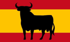 Bandera-Toro-Spanje-vlag-stier-Spain-flag-bull