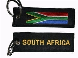 Zuid Afrika vlag Sleutelhanger