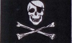 Pirate flag patch skull crossbones