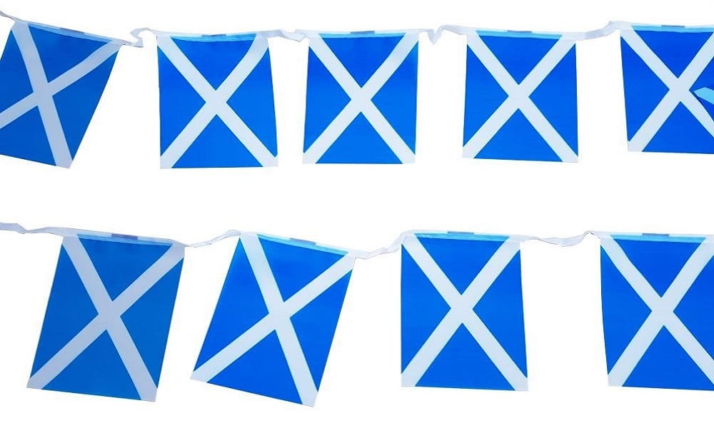 Koop hier uw Schotland St Andrew vlaggenketting bij Wereldvlaggen.nl
