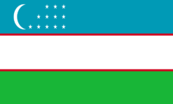 Uzbekistan vlag