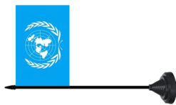 United Nations table flag