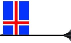 Iceland table flag