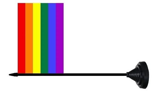 Regenboog tafelvlag Rainbow Table flag