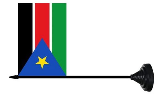 Zuid Soedan tafelvlag
