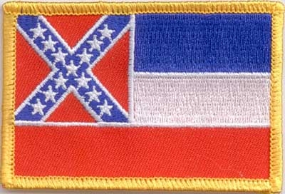 Mississippi State flag patch
