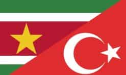 Surinam TurkeY Combi Friendship Flag