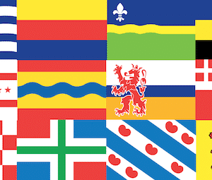 12 Provincievlaggen Nederland