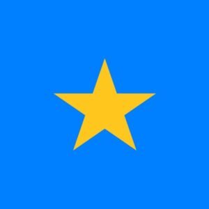 Congo Kinshasa DR flag 1997
