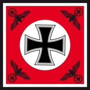 German Reich flag Iron Cross and 4 eagles