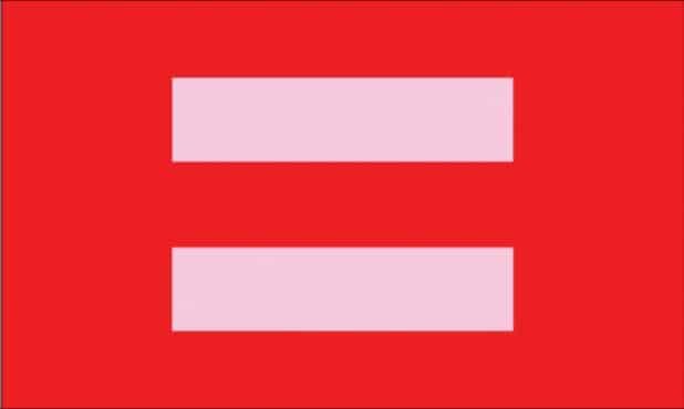 Equality HRC flag Red Pink