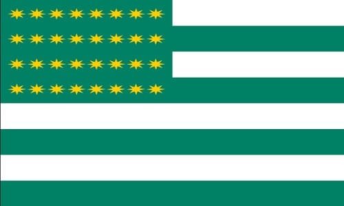 Ireland 32 Stars counties Fenian flag