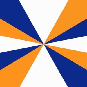 Netherlands Jack flag with Orange