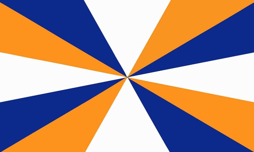 Netherlands Jack flag with Orange