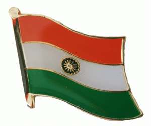 India flag pin