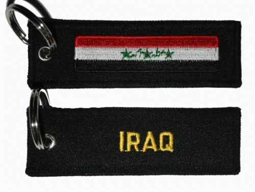 Iraq flag 2004 Keyring