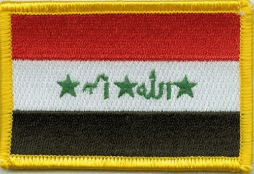 Iraq flag patch