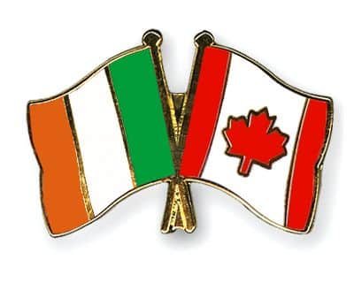 Ireland Canada flag Friendship Pin