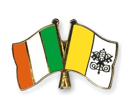 Ireland Vatican City Friendship flag pin