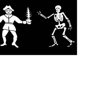 Jolly Roger flag of pirate Bart Roberts