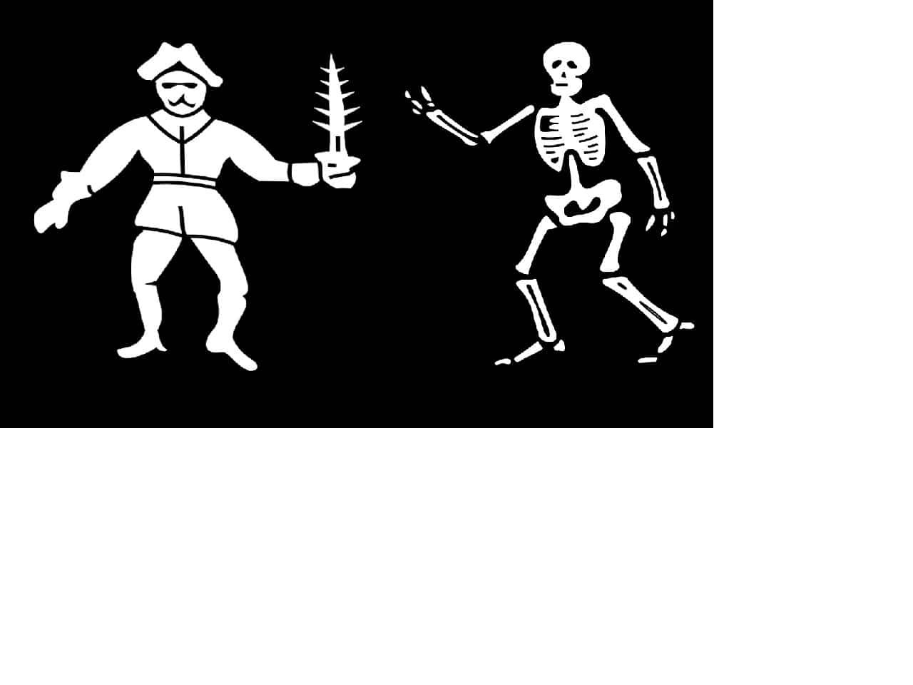 Jolly Roger flag of pirate Bart Roberts