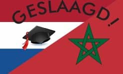 Netherlands Morocco combi flag GESLAAGD