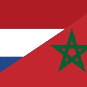 Netherlands Morocco combi flag