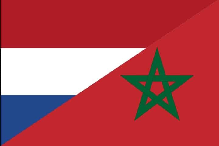 Netherlands Morocco combi flag