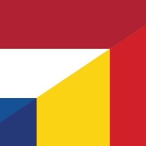 Netherlands Romania combi flag