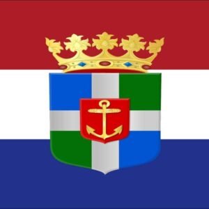 Nederlandse vlag met wapen van Steenwijk