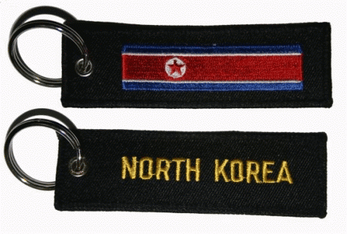 North Korea flag Keyring