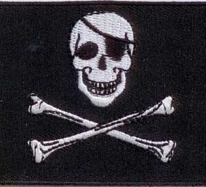 Pirate flag patch Skull Crossbones