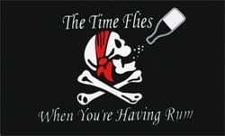 Pirate vlag Time Flies Having Rum