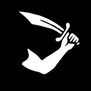 Pirate vlag Arm Sword Thomas Tew