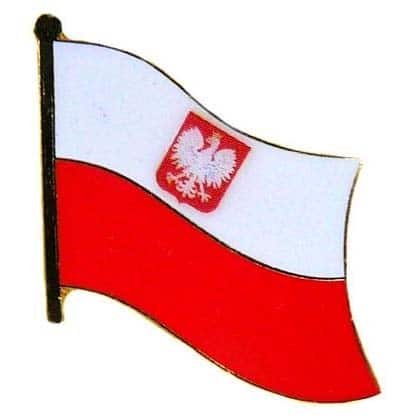 Poland state flag lapel pin