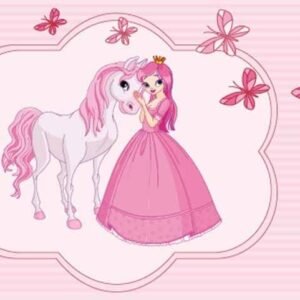 Princess with horse flag