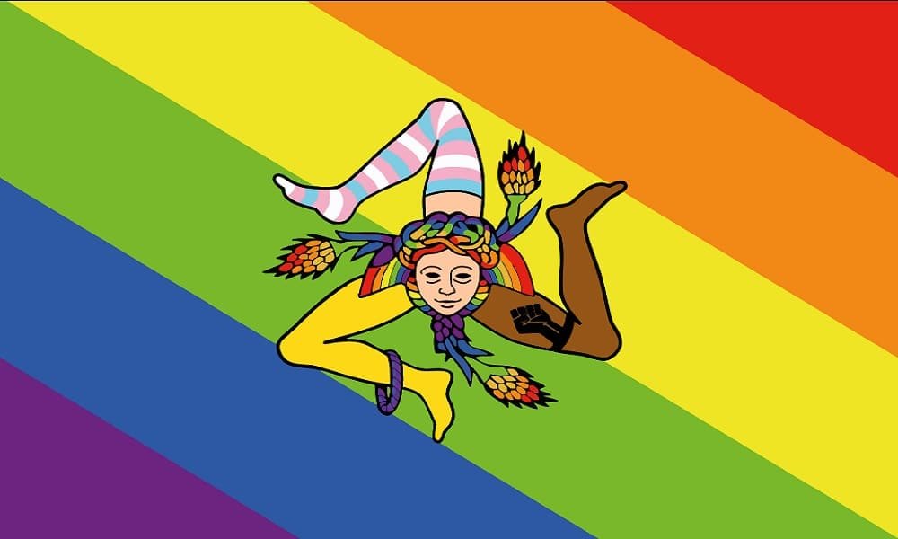Sicily Rainbow flag