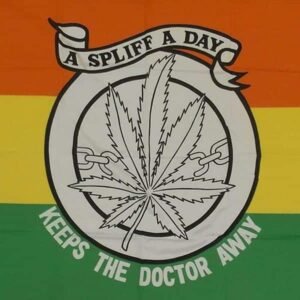 Spliff Keeps Doctor away flag