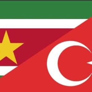 Surinam Turkey Combi Friendship Flag