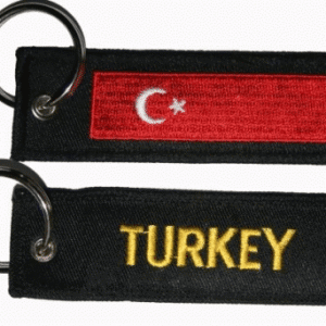 Turkey flag Keyring