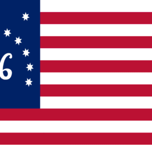 USA 13 stars flag Bennington 76