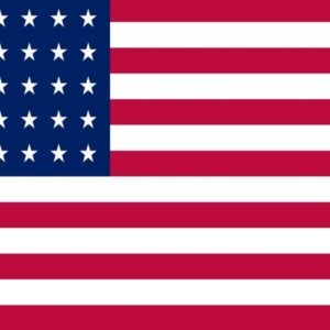 USA vlag 35 Stars 1st Cavalry 1863 tot 1865