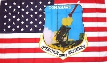 USA Tomahawk missile flag