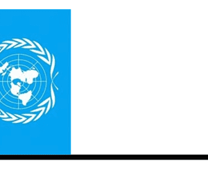 United Nations table flag