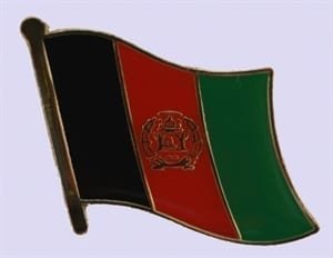 Afghanistan flag lapel pin