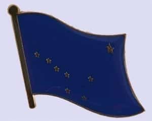 Alaska State flag pin
